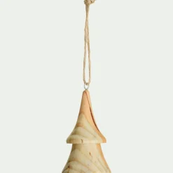 Suspension de Noël en bois H10cm - naturel (modèle aléatoire)