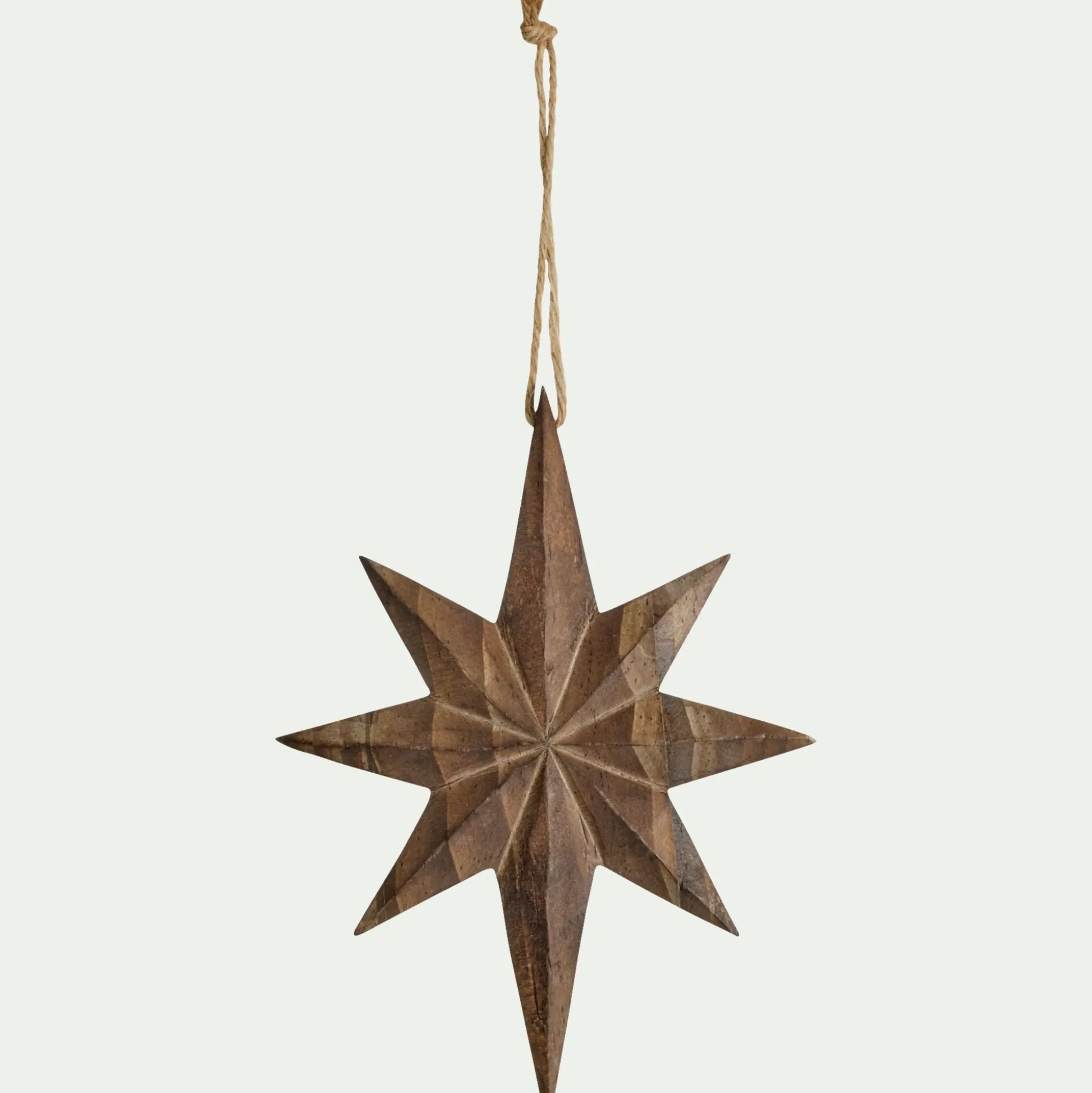 Suspension de Noël en bois de peuplier - naturel (modèle aléatoire)