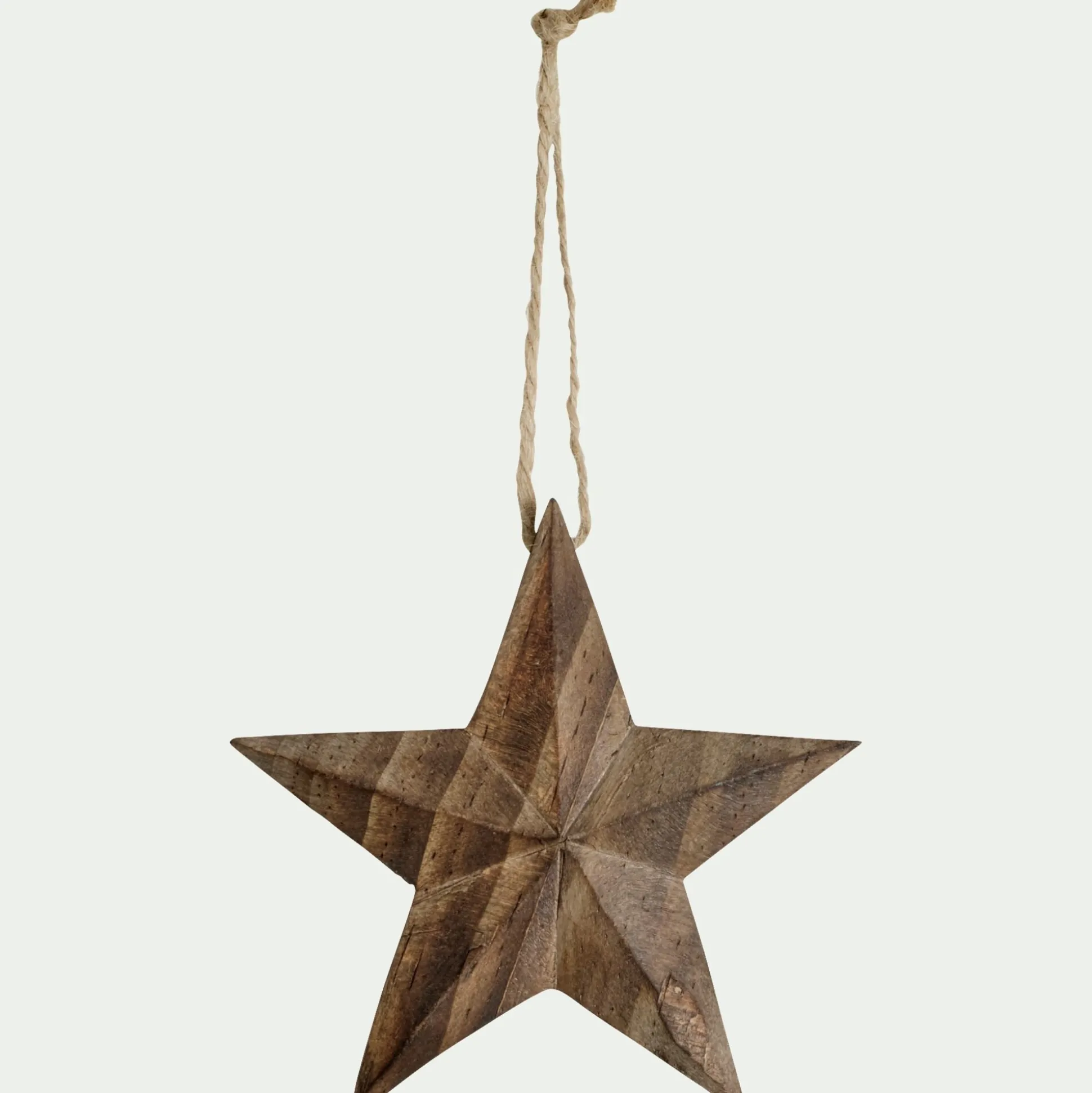 Suspension de Noël en bois de peuplier - naturel (modèle aléatoire)