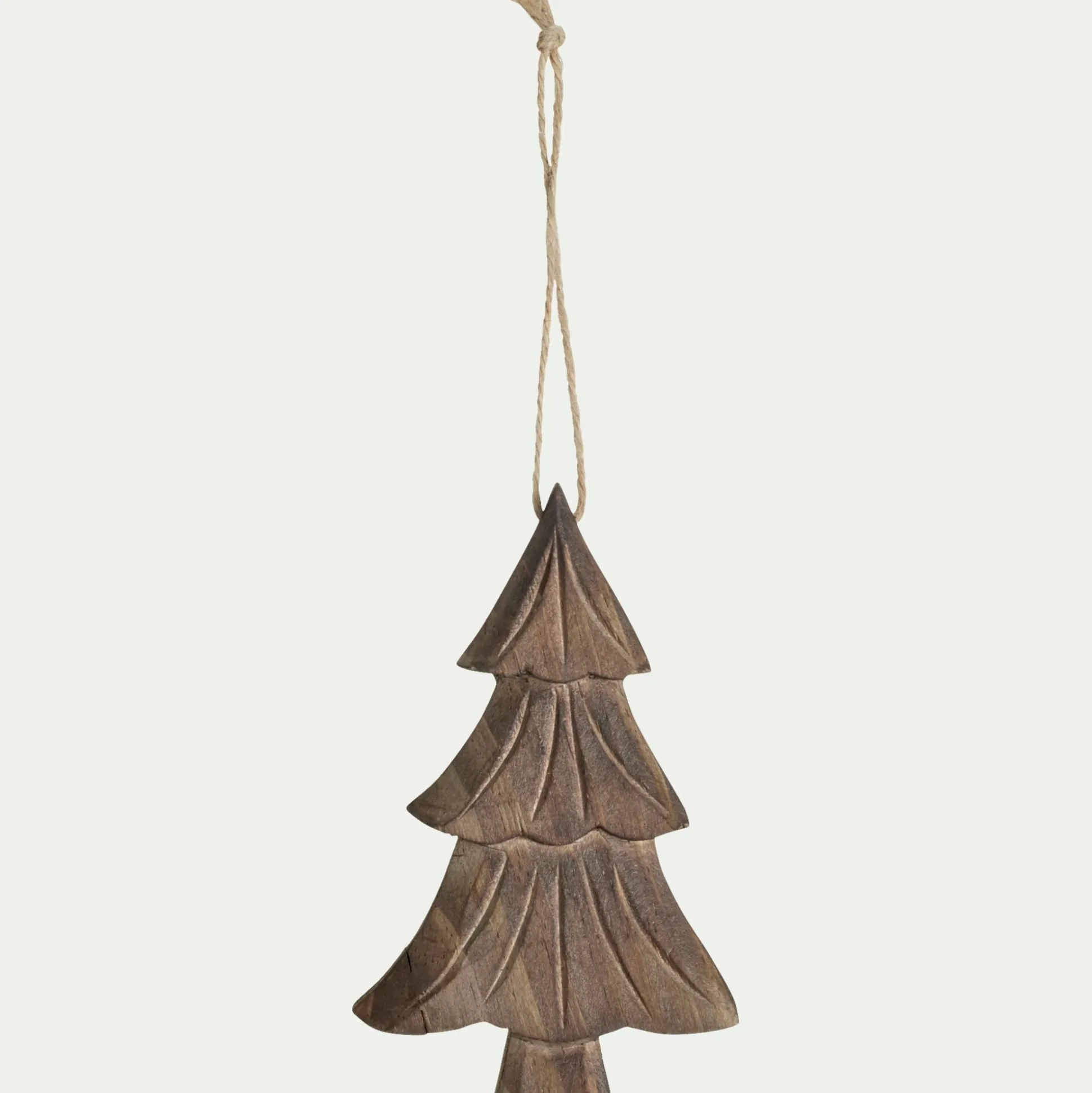 Suspension de Noël en bois de peuplier - naturel (modèle aléatoire)