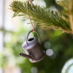 Suspension de Noël en forme d'arrosoir - argenté