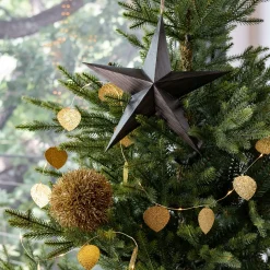 Suspension de Noël étoile en papier H30cm - gris