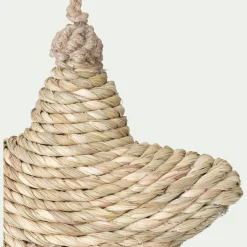 Suspension de Noël étoile H13cm - naturel