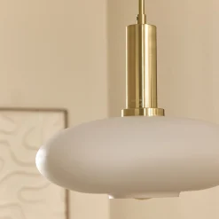 Suspension électrifiée à 3 globes en verre opalin H70cm - blanc