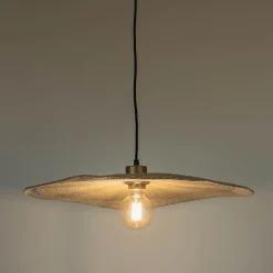 Suspension électrifiée en jonc de mer D61cm - naturel