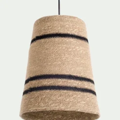 Suspension électrifiée en jonc de mer D25cm - naturel