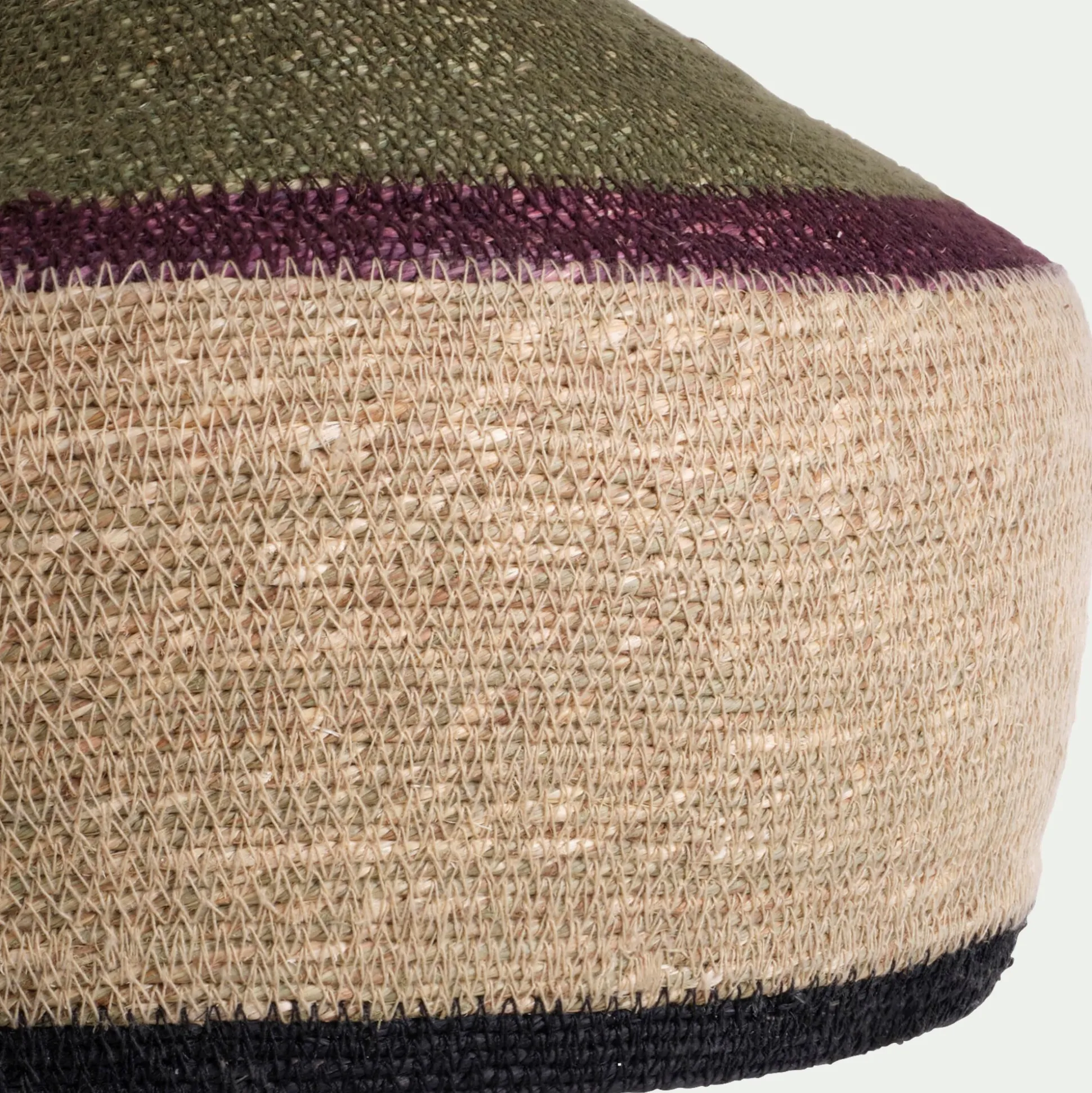 Suspension électrifiée en jonc de mer D30cm - naturel