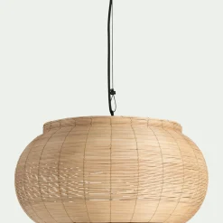 Suspension électrifiée en rotin D51cm - naturel