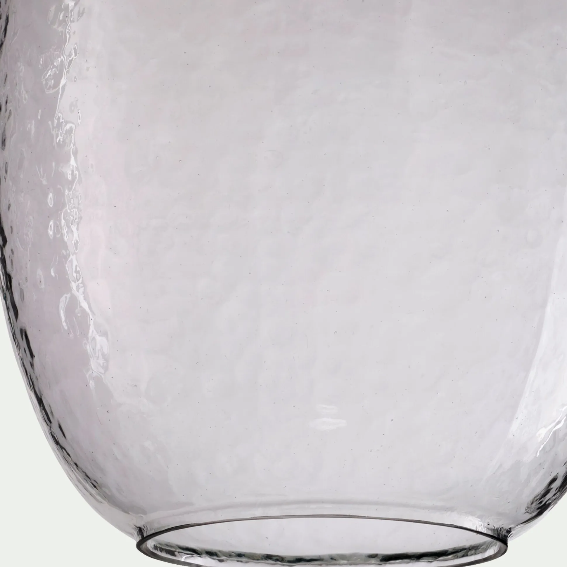 Suspension électrifiée en verre H35cm - transparent