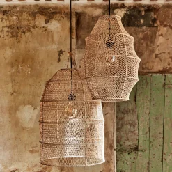 Suspension non électrifiée en raphia D40cm - naturel