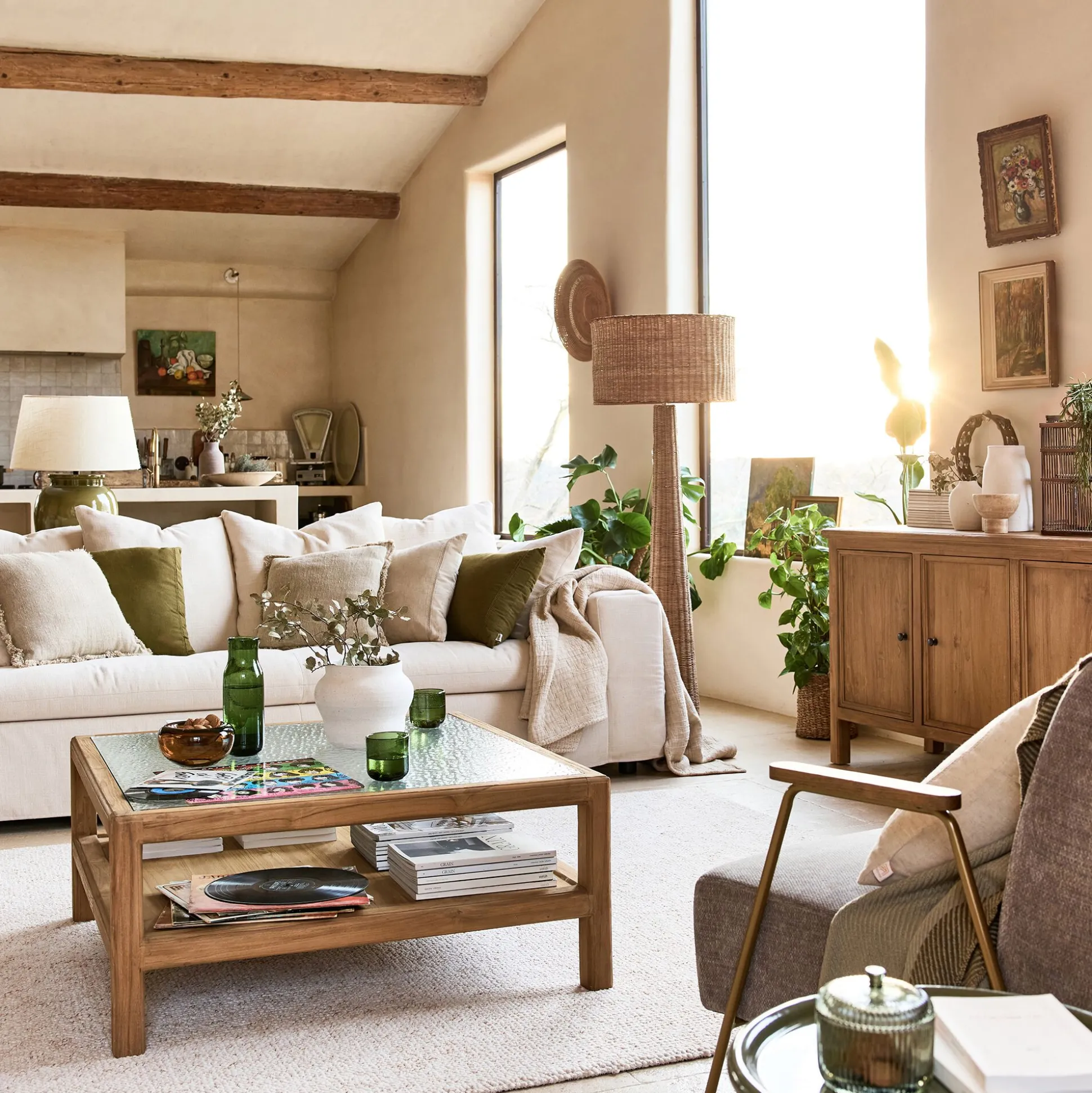 Suspension non électrifiée en rotin D50cm - naturel