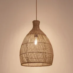 Suspension non électrifiée en rotin D41cm - naturel