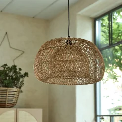 Suspension non électrifiée en rotin D50cm - naturel