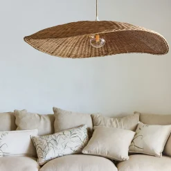 Suspension non électrifiée en rotin D100cm - naturel