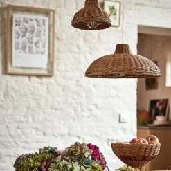 Suspension non électrifiée en rotin D20cm - naturel
