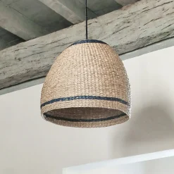 Suspension non électrifiée en jonc de mer D40cm - naturel