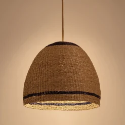 Suspension non électrifiée en jonc de mer D40cm - naturel