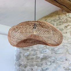 Suspension non électrifiée en rotin L77cm - naturel