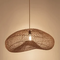 Suspension non électrifiée en rotin L77cm - naturel