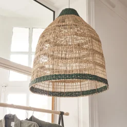 Suspension non électrifiée en jonc de mer D50cm - naturel