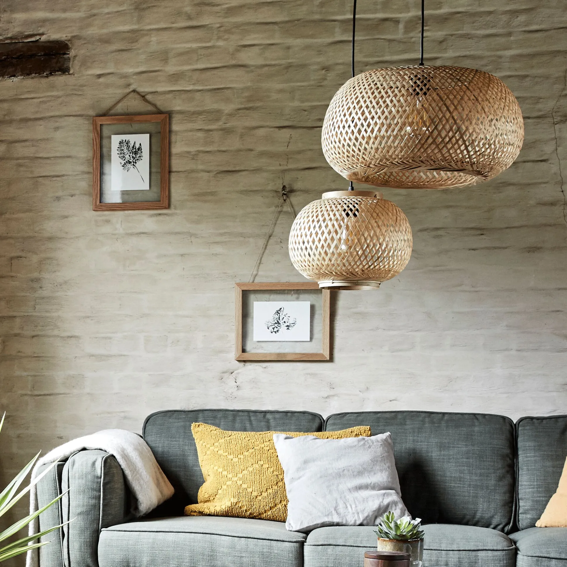 Suspension non électrifiée en bambou - D30cm