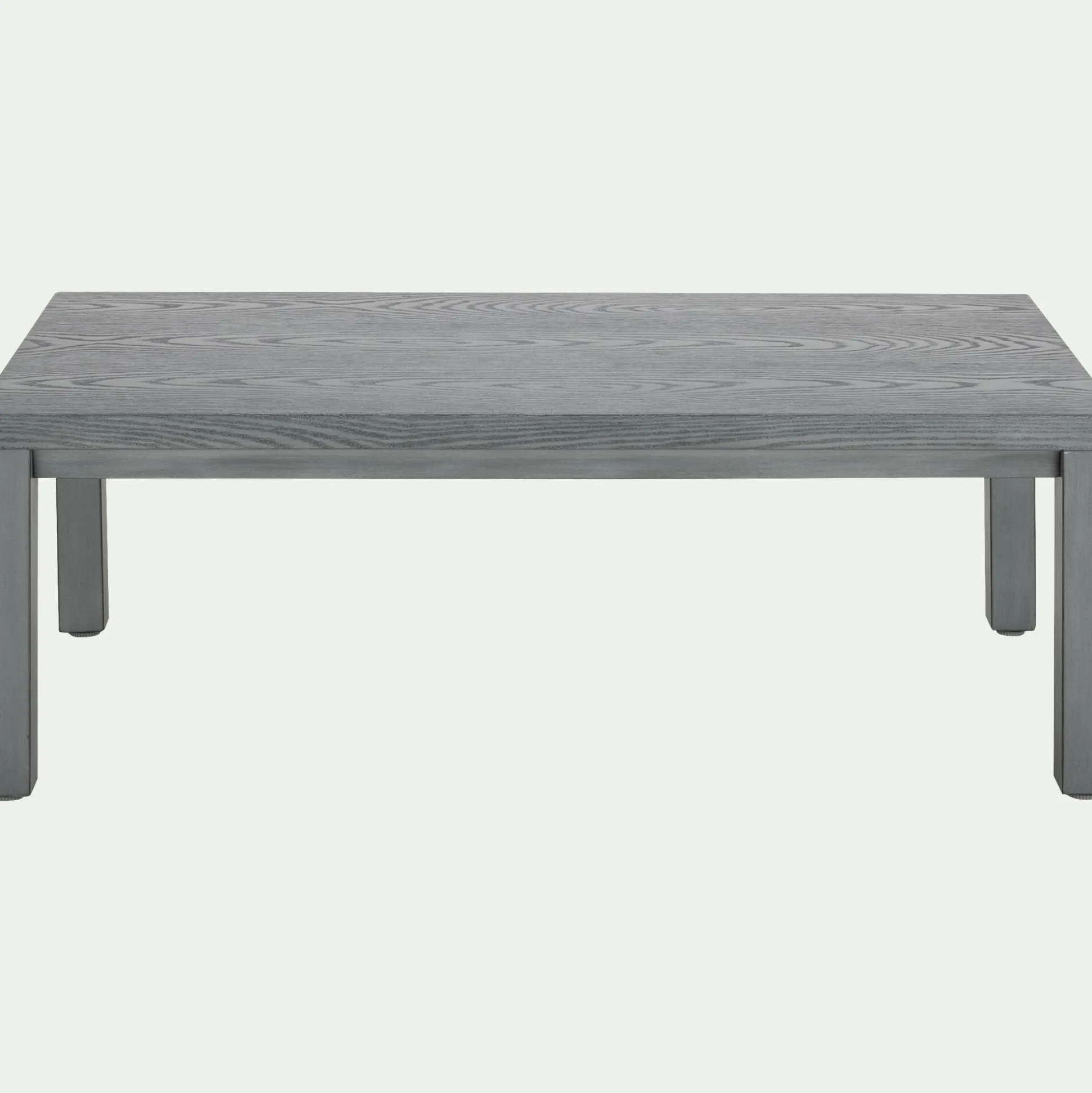 Table basse de jardin rectangulaire en aluminium - gris