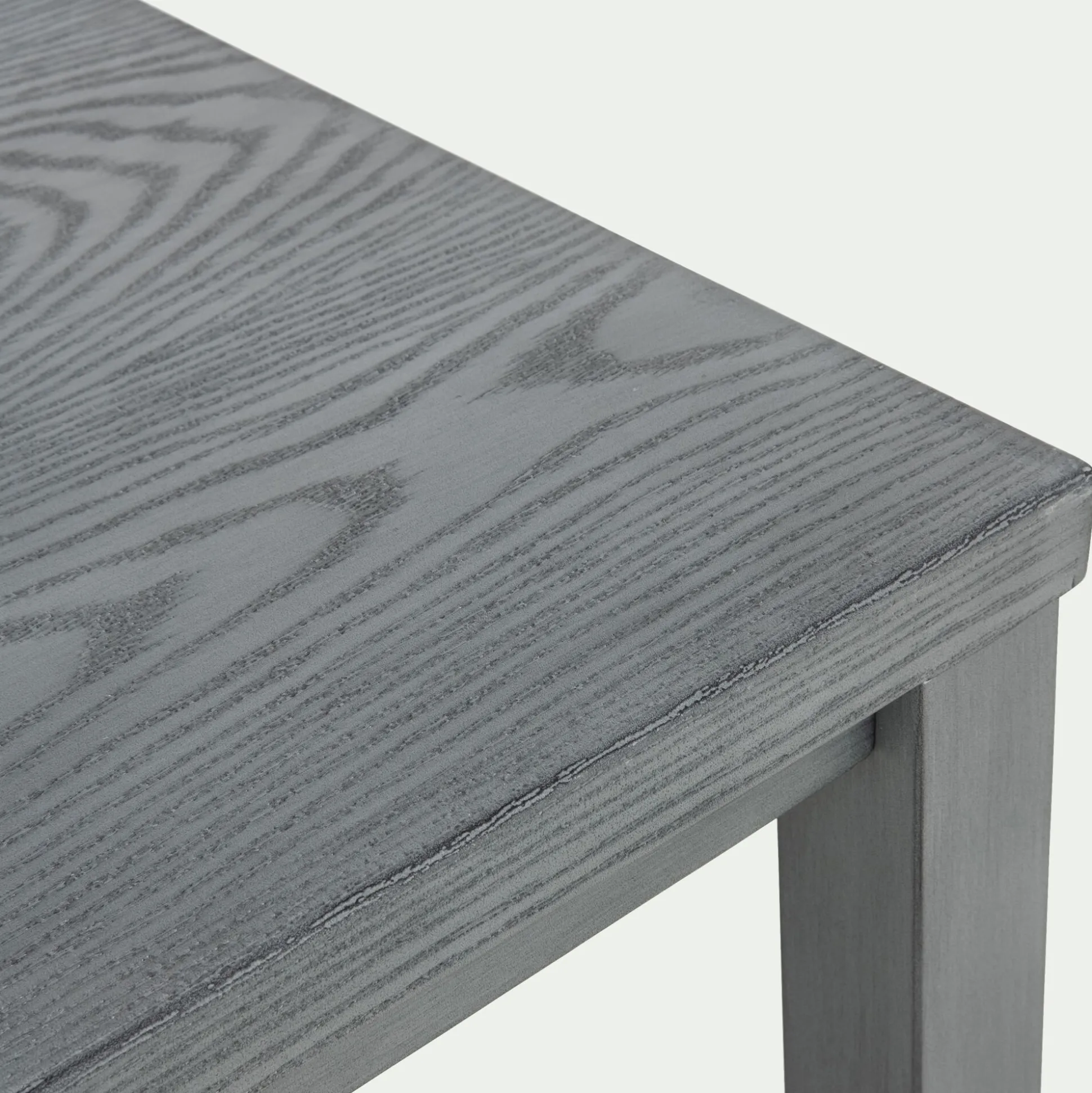 Table basse de jardin rectangulaire en aluminium - gris