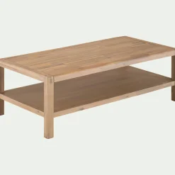 Table basse en acacia - bois clair