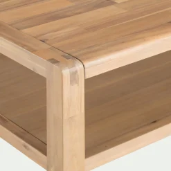 Table basse en acacia - bois clair