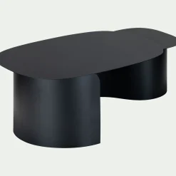 Table basse en acier L125xH37cm - noir