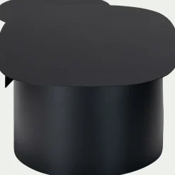 Table basse en acier L125xH37cm - noir