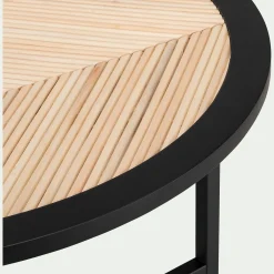 Table basse en bois - noir