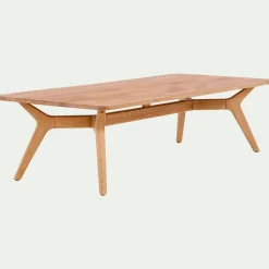 Table basse fixe en chêne - bois clair L150xl70xH40cm