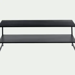Table basse rectangulaire en acier - noir