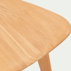 Table basse triangulaire en chêne massif - bois clair