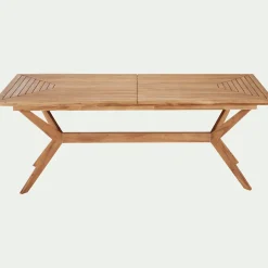 Table de jardin extensible en acacia huilé - bois clair (10 à 12 places)