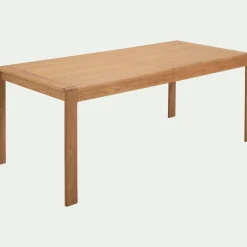 Table de repas extensible en chêne - bois clair (10 à 12 places)