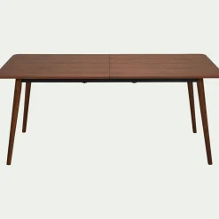 Table de repas rectangulaire extensible en bois - bois foncé (8 à 10 places)