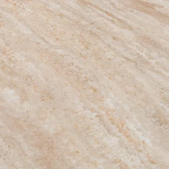 Table de repas ronde en bois et céramique - bois clair (4 à 6 places)