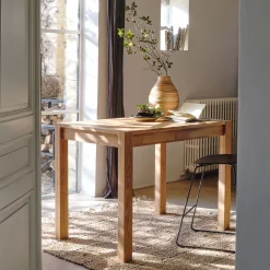 Table haute en chêne blanc - bois clair (4 places)