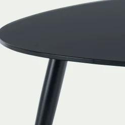 Tables gigognes en verre trempé - noir
