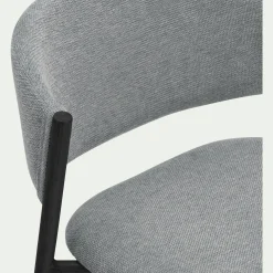 Tabouret haut de repas en tissu H66cm - gris