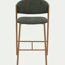 Tabouret haut de repas en tissu H66cm - vert