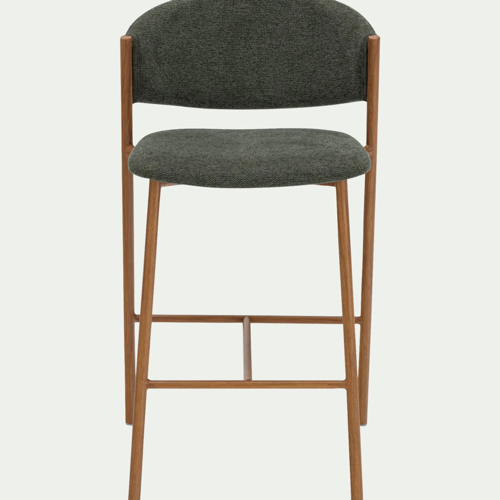 Tabouret haut de repas en tissu H66cm - vert