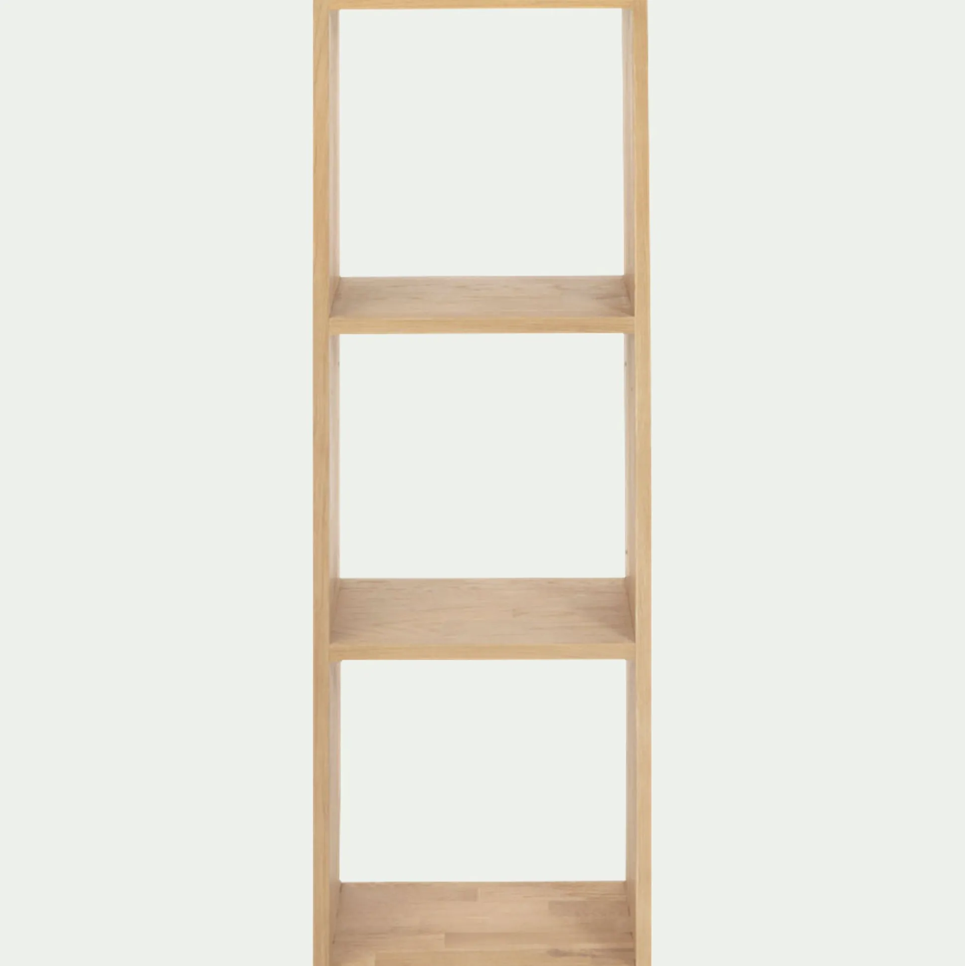 Étagère 3 cases en chêne - bois clair