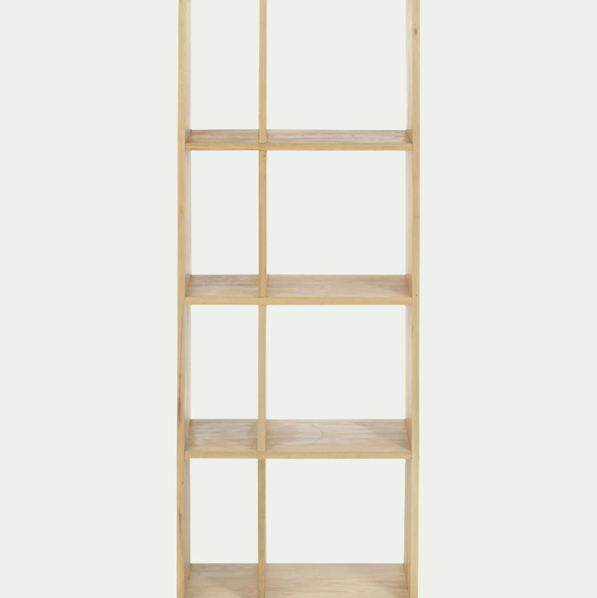 Étagère 8 cases en chêne lamellé - bois clair