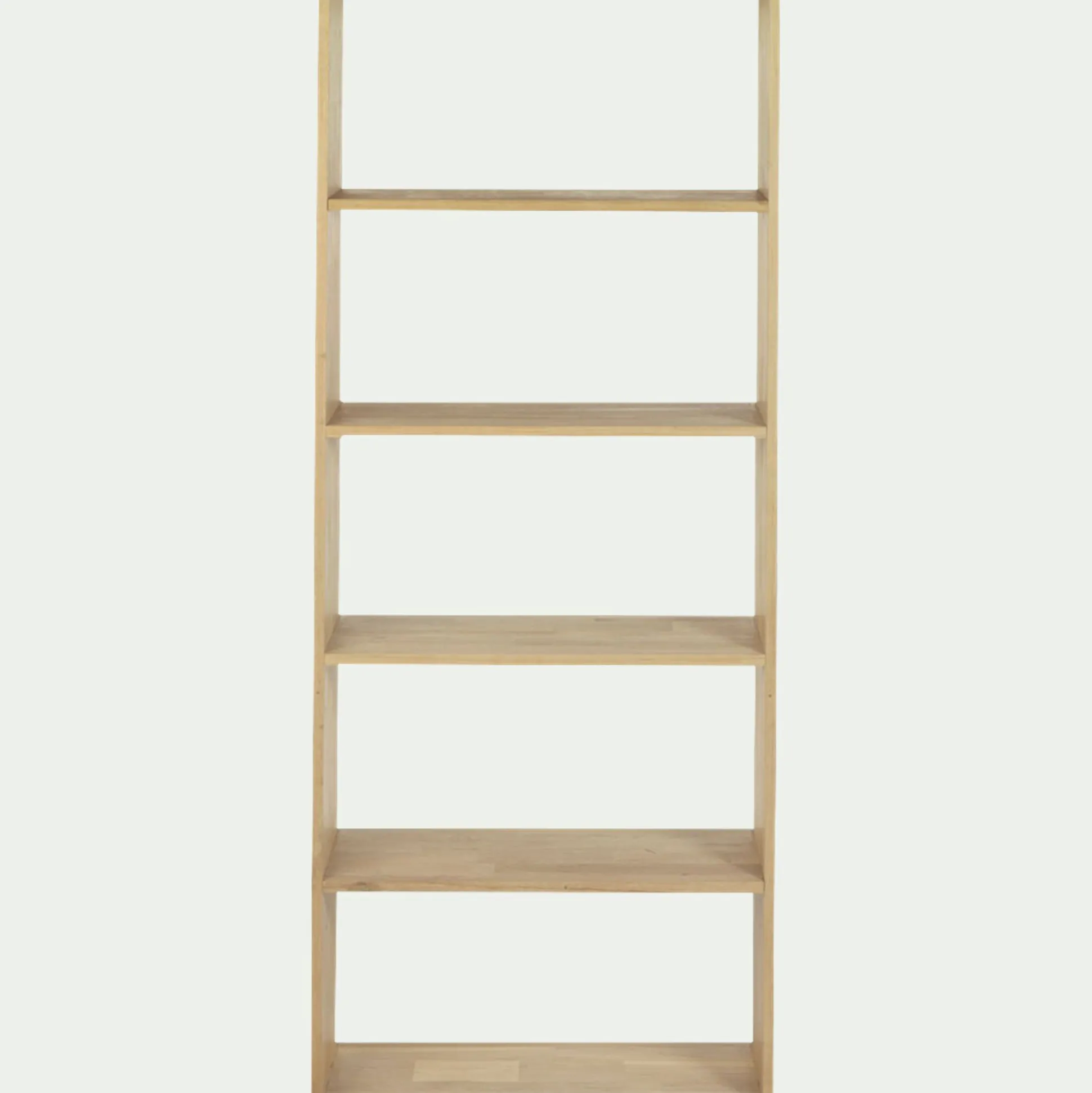 Étagère 5 tablettes en chêne - bois clair