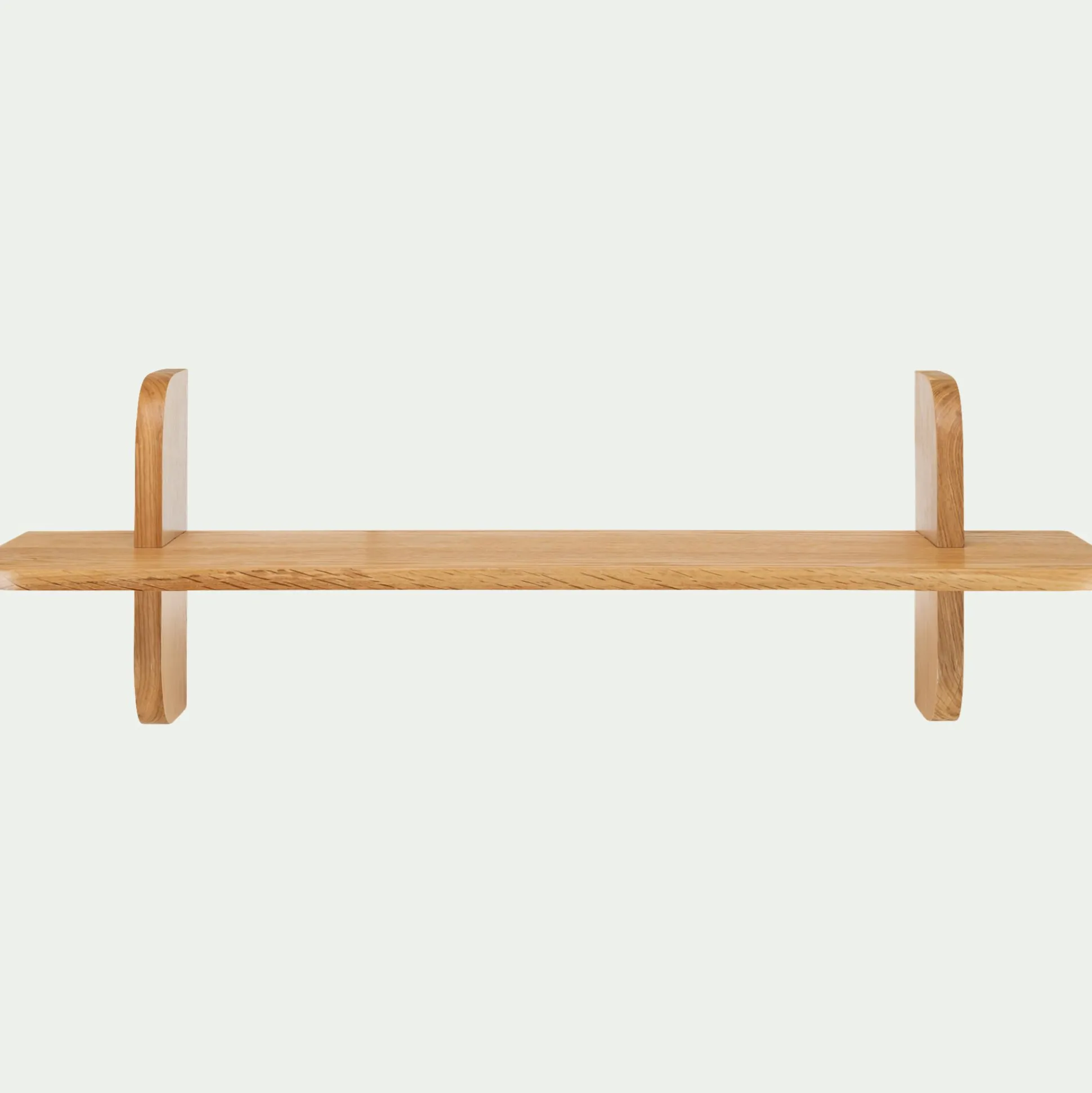 Étagère murale 1 tablette en chêne L80cm - bois clair