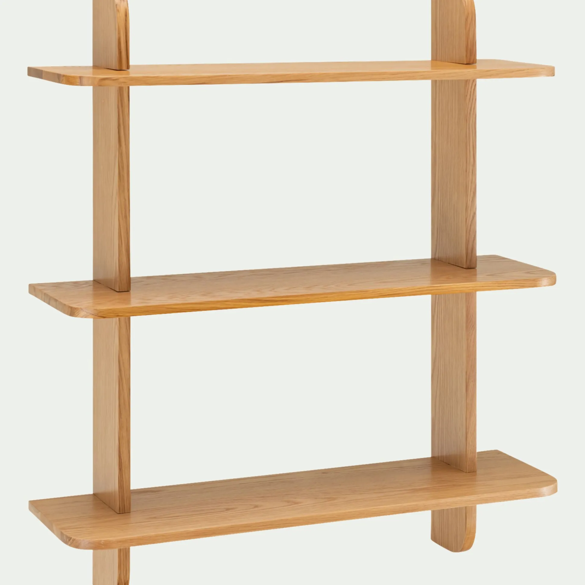 Étagère murale 3 tablettes en chêne L80cm - bois clair