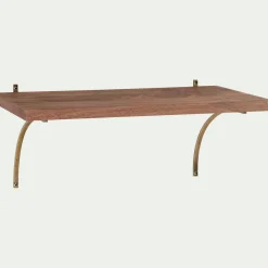 Étagère murale décorative en bois de manguier L60cm - naturel